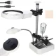 Third Hand Soldering Stand with Magnifier and 6 LED Light