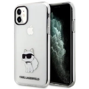 Karl Lagerfeld Ikonik Choupette Case for Apple iPhone 11 / XR, Transparent
