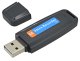 Compact USB voice recorder with microSD support, black