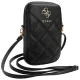 Guess Zip Quilted 4G Phone Bag, Black