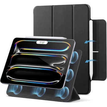 ESR iPad Pro 11" 2024 (5th Gen) Rebound Magnetic Wallet Case, Black