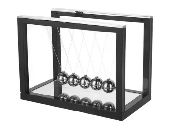 Newton's Cradle with Mirror Base, Large