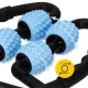 4FIZJO Body Massage Roller with Studs, Black/Blue