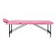 Folding Massage Table Aluminum Comfort Activ Fizjo 2 Segment Pink Black