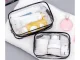 Clear Makeup Bag Set 3-in-1 Travel Cosmetic Organizer for Airport