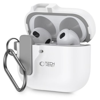 Tech-Protect Slim Hook Case for AirPods 4, White