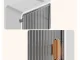3-Tier Bathroom Wall Cabinet with Door and Tissue Box Holder