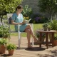 MultiGarden Garden Chair Set (2 pcs), Steel/HDPE, Beige/White