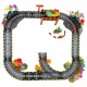 Ikonka KX2863 Magnetic Car Track with 153 Elements and Light-up Car