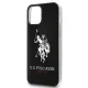 Apple iPhone 12 Pro Max 6.7\'\' US Polo Shiny Big Logo Case Cover (USHCP12LTPUHRBK), Black