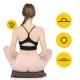 4FIZJO ECO Acupressure Mat with Pillow 68 x 42 cm, Purple and Gold