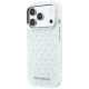 Karl Lagerfeld IML Rhinestones Case for iPhone 17 Pro / 18 Pro - White