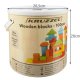Konstruktors Koka Kluči Bloki Spainītī Sorteris Šķirotājs, 105 gab. | Constructor Wooden Blocks Bricks in Bucket...