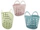 Shopping basket handy for mushrooms vegetables fruits handles picnic