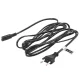 Power Cable Maclean MCTV-809, 2-Pin, EU Plug, 1.5m