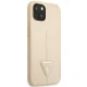 Guess Saffiano Triangle Logo Case for iPhone 14 Plus, Beige