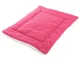 Fabric pet bed for dogs and cats, 54x44 cm, pink