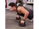 2-in-1 Ab Roller and Push-Up Bars, Black