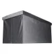 Foldable Storage Ottoman Bench 77 x 38 x 37 cm, Grey Velvet
