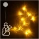 LED Christmas Window Decoration Snowman, 49 cm, 10 LED, with Suction Cup