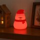 Silicone LED Night Light Snowman, USB, 3 Modes, Hanging