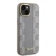 DKNY iPhone 14 Case Leather Checkered Mono Pattern MagSafe, Beige