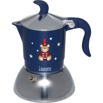 Гейзерная кофеварка Bialetti Fiammetta Induction на 2 чашки, синяя