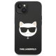 Karl Lagerfeld Silicone Choupette Head MagSafe Case for iPhone 14 Plus, Black