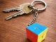 Rubik\'s Cube Keychain 2x2 Educational Logic Toy, multicolor