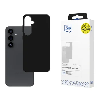 3mk Silicone Case for Samsung Galaxy S25+, Black