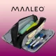 Maaleo 3-Compartment Pencil Case, Black