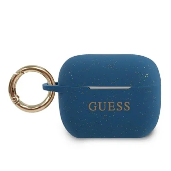 Guess AirPods Pro Case Silicone Glitter, Blue