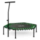Neo-Sport 1103 Fitness Trampoline with Handle, 127 cm, Hexagonal, Green