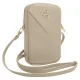 Guess ZIP Leather Triangle Phone Bag, Gold