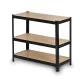 Humberg HR-811 Metal Shelving Unit 150 x 75 x 30 cm, Black