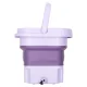 Foldable Portable Mini Washing Machine, 8L, Purple