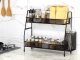 Double Deck Kitchen Home Bathroom Organizer Container, Various Colors