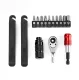 Rockbros 43210049001 Bicycle Repair Kit with Ratchet - Black