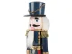 Wooden Nutcracker Soldier, Christmas Decorative Figurine, 35 cm