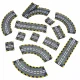 Ikonka KX2863 Magnetic Car Track with 153 Elements and Light-up Car
