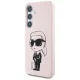 Karl Lagerfeld Silicone Graffiti Ikonik MagSafe Case for Samsung Galaxy S25, Pink