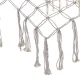 Boho Garden Hammock with Wooden Spreader Bar & Fringes 200x100cm Grey