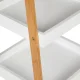 ModernHome 4-Tier Shelving Unit with Bamboo Frame and MDF Shelves
