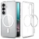 Spigen Ultra Hybrid Mag MagSafe Case for Samsung Galaxy S26, Clear and White