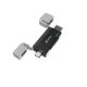 Devia EL239 2-in-1 SD TF Card Reader USB USB-C 2.0, black