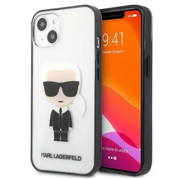 Karl Lagerfeld iPhone 13 mini Case Ikonik Karl, Transparent