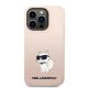 Apple iPhone 14 Pro 6.1\'\' Karl Lagerfeld Silicone Choupette Case Cover (KLHCP14LSNCHBCP), Pink