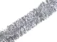 Christmas Tree Tinsel Garland 2m, Diameter ~7cm, Silver