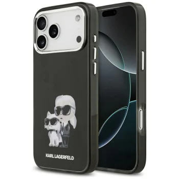 Karl Lagerfeld IML Aquarelle MagSafe Case for iPhone 17 Pro, Black