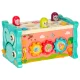 Bibi-inn 8-in-1 Baby Activity Cube with Hammer and Fishing Game, Blue